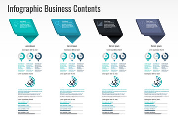 infographic pattern for business information,presentation.vector and illustration