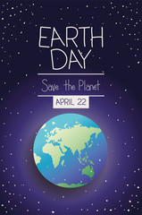 Fototapeta premium world planet earth day celebration