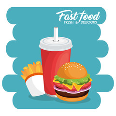 colorful fast food