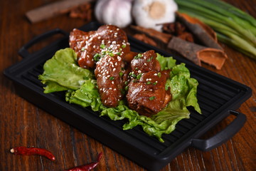 meat with vegetables