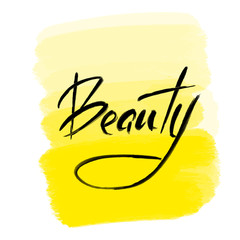 brush lettering beauty