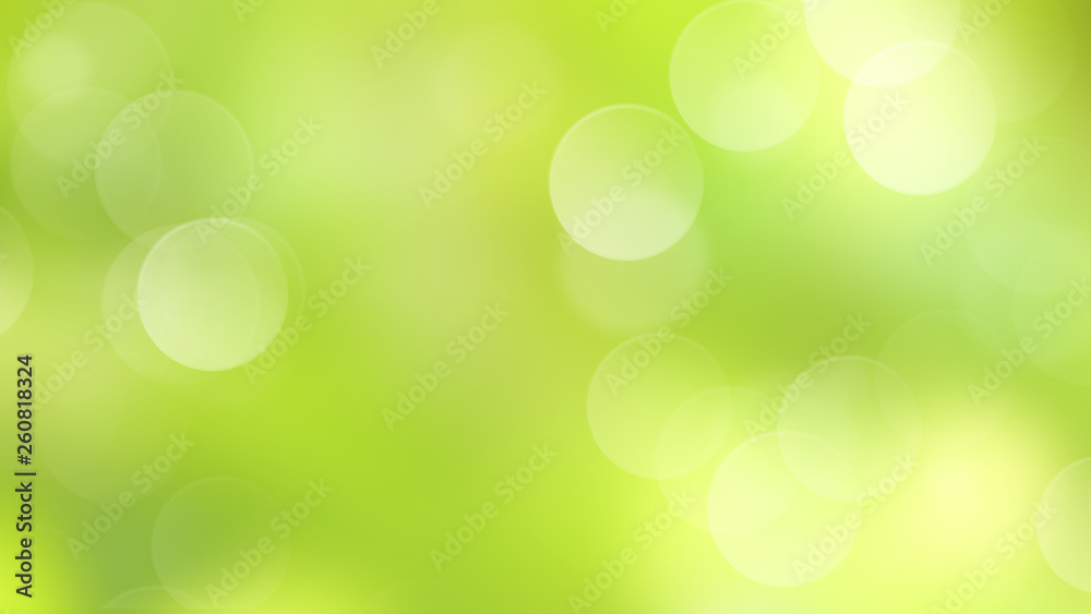 Wall mural abstract green background with bokeh