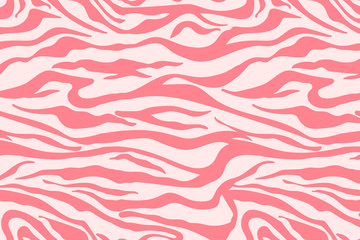 Vector illustration of zebra pattern. Simple abstract background © Anna