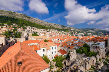 Dubrovnik old town, a popular tourist destination in Croatia