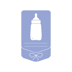Vector illustration with feeding bottle.