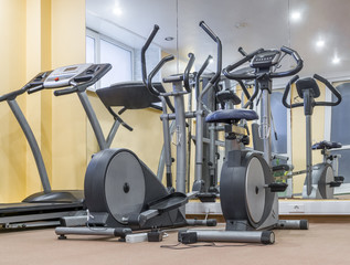 Fototapeta premium Equipment in gym