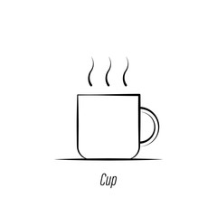 coffee cup hand draw icon. Element of coffee illustration icon. Signs and symbols can be used for web, logo, mobile app, UI, UX