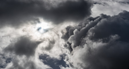 Obraz premium Nuvens de tempestade em formação