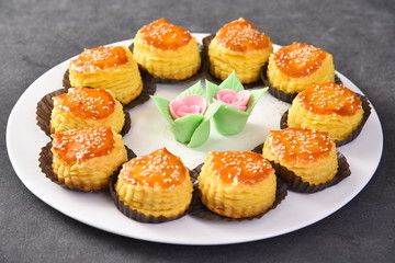 sweet cakes on a plate