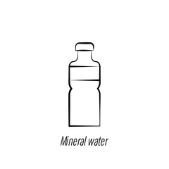 coffee mineral water hand draw icon. Element of coffee illustration icon. Signs and symbols can be used for web, logo, mobile app, UI, UX