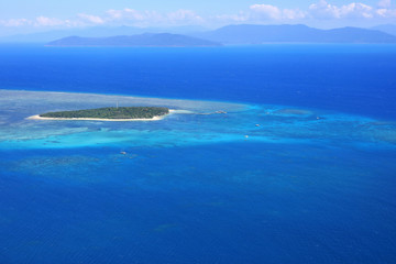 Fototapeta na wymiar Aerial view of Green Island