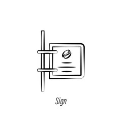 coffee sign hand draw icon. Element of coffee illustration icon. Signs and symbols can be used for web, logo, mobile app, UI, UX