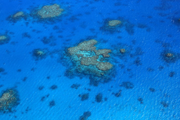 Aerial view of the Great Barrier Reef