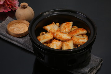 chicken in a pan