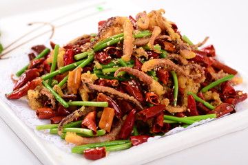 salad with meat and vegetables