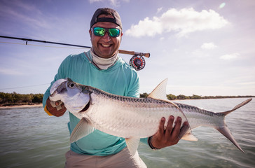 Tarpon on a fly