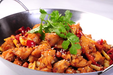 Fototapeta premium chicken with vegetables