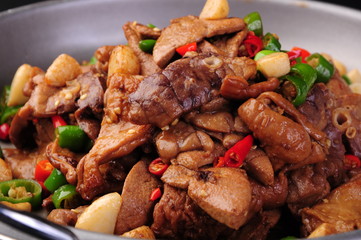 meat with vegetables on plate