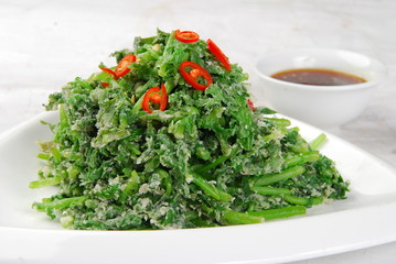 fresh salad on a plate