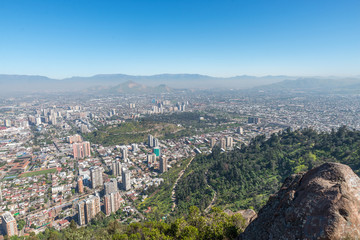 Santiago del Chile visão aérea