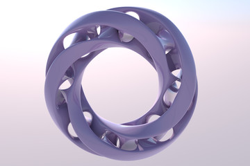 abstract ring made in 3D