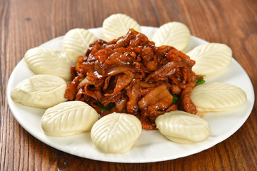 chinese food on a plate