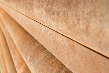 rusty metal pipes