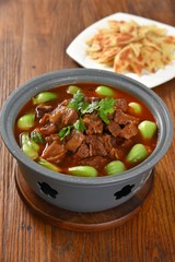 soup with meat and vegetables