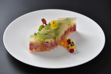 salad on a plate