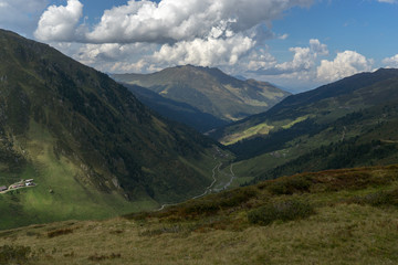 Trekking in Alps summer vacation