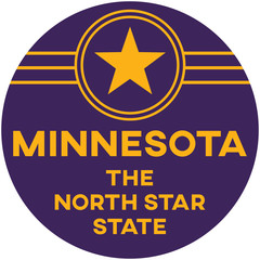 minnesota: the north star state | digital badge