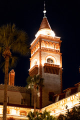 Fototapeta na wymiar College Tower in St. Augustine