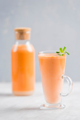 Fresh carrot juice