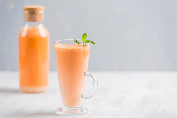 Fresh carrot juice