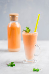 Fresh carrot juice