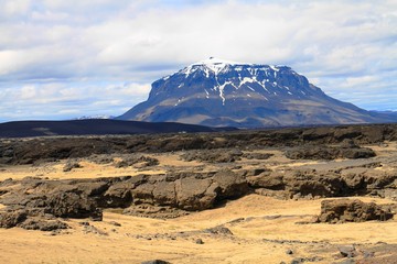 Fototapeta na wymiar Herdubreid mountain, Highlands, Iceland