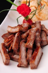 sausages on plate