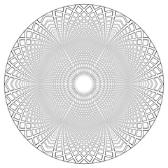 Circle geometric 3D pattern.