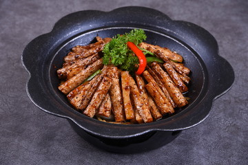 steak with vegetables
