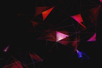 Futuristic shattered geometric abstract background