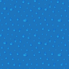 Water drops seamless background