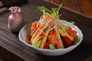 salad with vegetables