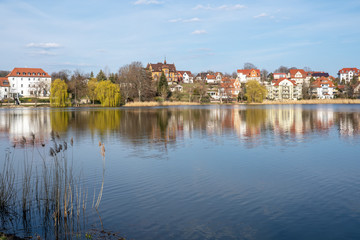 Fototapeta na wymiar Am Burgsee in Bad Salzungen