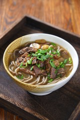 noodles with beef and vegetables