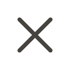 Cancel vector icon. Element of interface for mobile concept and web apps illustration. Thin glyph icon for website design and development, app development. Vector icon