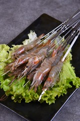 salad with shrimps