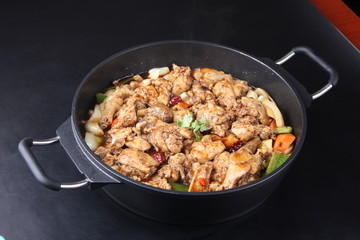meat with vegetables