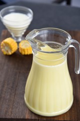 milk in a jar