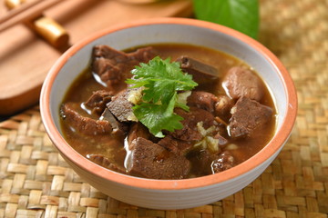 bowl of beef soup