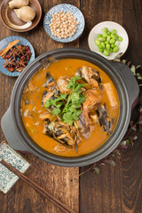 soup with meat and vegetables